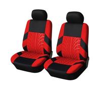 Dogkapm Funda Asiento Coche Fundas Asiento Automóvil Ajuste Universal Protectores Asiento Cubo Accesorios para Coche Estilo Coche 1 Par(Red)