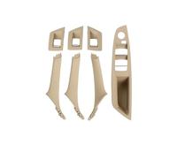 Dogkapm Manijas Interiores Coche Tirador Puerta 7 Piezas Para BMW Serie 5 F10 F18 523 525 528 LHD RHD 6 Colores Beige Negro Moka Tiradores Interiores Coche(RHD Beige)