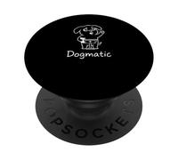 Dogmático Predicando Perro Humor Cristiano Teología Divertida PopSockets PopGrip Adhesivo