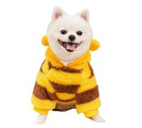 Dogni con cappuccio da 17,72 pollici abiti da gatto ape accogliente per calore e stile costume per maglione per animali