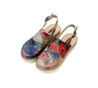 DOGO Akita Sandalias para mujer, veganas, coloridas, Full Of Hope, 39 EU