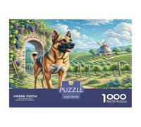 Dogo Argentino 1000 Piezas Rompecabezas Clásicos para Adultos Inteligencia Juguete Regalo Creativo para La Relajación Diversión Educativo 70x50cm/1000pcs