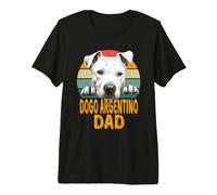 Dogo Argentino Dog Dad Retro Vintage Mis Perros Son Mi Cardio Camiseta Premium