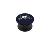 Dogo Argentino Heartbeat EKG Perro Mamá Papá Mastín Argentino PopSockets PopGrip Adhesivo