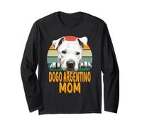 Dogo Argentino Mom Funny Argentino Mastín Perro Dueño Diseño Manga Larga