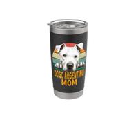 Dogo Argentino Mom Funny Argentino Mastín Perro Dueño Diseño Vaso térmico de acero inoxidable de doble pared