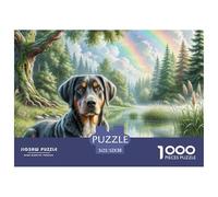 Dogo Argentino Puzzle 1000 Piezas Entretenimiento Creativo Regalo Diversión Decoración del Rompecabezas Desafiante Noches De Juegos Adultos Y Niños A Partir De 12 Años 52x38cm/1000pcs