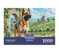 Dogo Argentino Puzzle 1000 Piezas para Entretenimiento Creativo Clásicos Regalos Obra De Arte Rompecabezas Juguetes Desafiantes para Adultos Y Niños 70x50cm/1000pcs