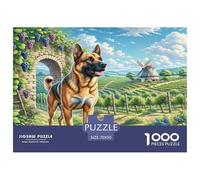 Dogo Argentino Puzzle Imposible,desafío for Adults Juego Educativo 1000 Piezas Obra De Arte De Juego De para Adultos Y Niños Mayores De 12 Años 70x50cm/1000pcs
