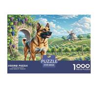 Dogo Argentino Puzzle Imposible,desafío for Adults Juego EduGatoivo 1000 Piezas Obra De Arte De Juego De para Adultos Y Niños A Partir De 12 Años 38x26cm/1000pcs