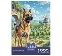 Dogo Argentino Rompecabezas De 1000 Piezas para Adultos Clásicos Entretenimiento Creativo Pintura Obra De Arte De Juego Familiar 70x50cm/1000pcs