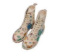 DOGO Botas de Cordones Cat Lovers Beige/Multicolor EU 41