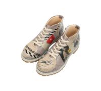 DOGO Cortas, Botas de Moda Mujer, Beige, 39 EU