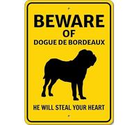 Dogo de Burdeos ¡Cuidado con el perro! Te robará el corazón. Señal K9
