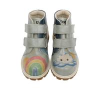 DOGO Enfants Cuir Vegan Turquoise Bottes Longues - Sometimes Maybe Good Motif