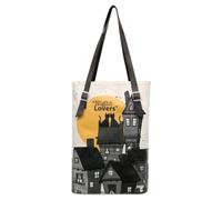 DOGO Femme Cuir Vegan Noir Fait Main et Mode Sac d'épaule - Night Lovers Motif