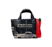 DOGO Femme Vegan Gris Medium Tote Bag - I am an American Motif