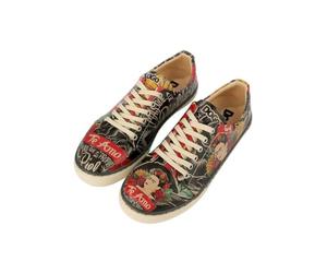 DOGO FKL Sneakers, Zapatos Frida Kahlo de Mujer, Te Amo, Zapatos Veganos Estampados,41 EU