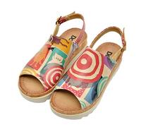 DOGO Gigi, Sandalia Tacón Mujer, Multicolor, 39 EU