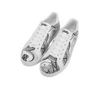 DOGO Hombre Cuero Vegano Zapatillas, El Poder del dragón, 45 EU