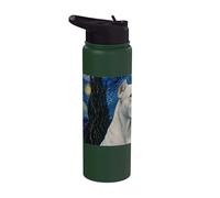 Dogo Perro Argentino Van Gogh Noche Estrellada Stainless Steel Insulated Water Bottle