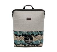 DOGO Women Vegan Leather Grey Backpack - Mountain Explorer Design