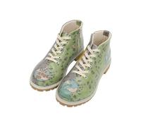 DOGO Women Vegan Leather Multicolor Ankle Boots - Life Goes On Design