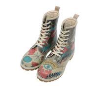 DOGO Women Vegan Leather Multicolor Long Boots - Open Your Mind Design
