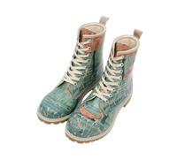 DOGO Women Vegan Leather Turquoise Long Boots - Like The Fox Design