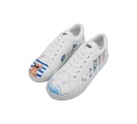 DOGO - Zapatillas de Piel Vegana para Mujer, Color Blanco, Multicolor, 40 EU