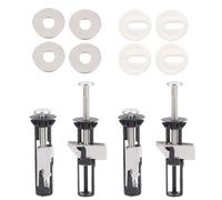 Dogrundi 4 Piezas Tornillos Tapa WC Universales, Tornillo Para Asiento De Inodoro, Kit de Fijación Tapa WC Acero Inoxidable, Accesorios de Mantenimiento de la Cubierta del Inodoro, Fácil de Install