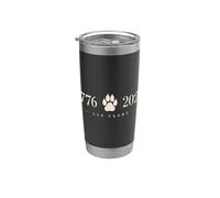 Dogs 250 Years Anniversary USA Vaso térmico de acero inoxidable de doble pared