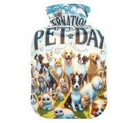Dogs and Cats International - Bolsa de agua caliente para mascotas, bolsa de agua caliente para compresas frías y calientes, 1 litro