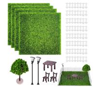 Dog's Booty Miniaturas 17 Piezas Miniatura Incluidas Vallas para Jardin Farola Navidad para Duendes Y Hadas Decoracion Jardin Zen Figuras Jardin Exterior Figuras Navidad Gnomos Y Duendes