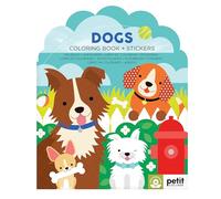 Dogs Coloring Book + Stickers