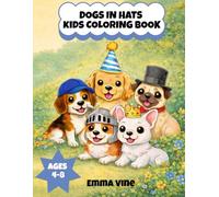 DOGS IN HATS KIDS COLORING BOOK