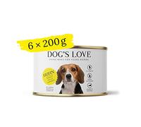 DOG'S LOVE Pollo clásico, Paquete de 6 (6 x 200 g)