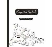 dogs lover Composition Notebook: Wide-Ruled, 7.5 x 9.25, 120 Pages, Cute Puppy, For kids, teens, and adults