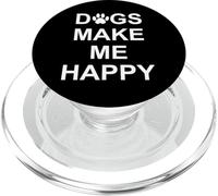 Dogs Make Me Happy - Diseño Divertido para los Verdaderos Amantes de los Perros PopSockets PopGrip para MagSafe