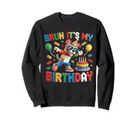 Dogs Master Builder Blocks Bricks Bruh Es mi cumpleaños Sudadera
