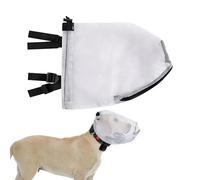 Dogs Mesh Hood - Breathable Air Mesh Guard for Mouth, Scratch Proof Protection with Zipper, Pet Shower Safety for Panting, Drinking, Grooming, Bathing, Swimming, 12.2x7.87x8.27in