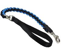 Dogs My Love 1 Wide Braided Rope Short Leash 32 Long Large (Black/Blue) by Dogs My Love
