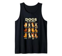 Dogs of The World Camiseta Razas de Perros Diseño Bonito Camiseta sin Mangas