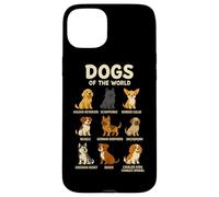 Dogs of The World Camiseta Razas de Perros Diseño Bonito Carcasa para iPhone 15 Plus
