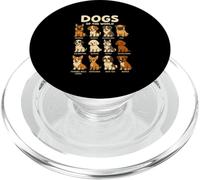 Dogs of The World Camiseta Razas de Perros Diseño Bonito PopSockets PopGrip para MagSafe