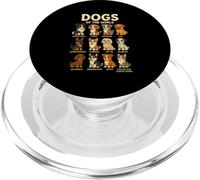 Dogs of The World Camiseta Razas de Perros Diseño Bonito PopSockets PopGrip para MagSafe