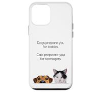 Dogs Prepare You For Babies - Cats Prepare You For Teenagers Carcasa para iPhone 12 mini