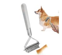 Dogs Rake Brush, Deshedding Groomer Tool, 7.56x3.43 Inches Double Sided Pet Accessory, Effective Grooming Supply for Medium and Large Breeds in Professional Salon or Home Routine