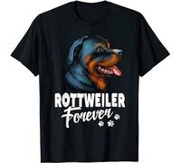 Dogs Rottweiler Forever Cute Dog Lover - Camiseta para hombre, unisex, color negro, Negro , M
