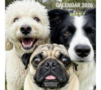 Dogs Selfies Fun Calendar 2026: A Year of Adorable Pups & Their Best Shots - 8.5 x 8.5 Inch Square
